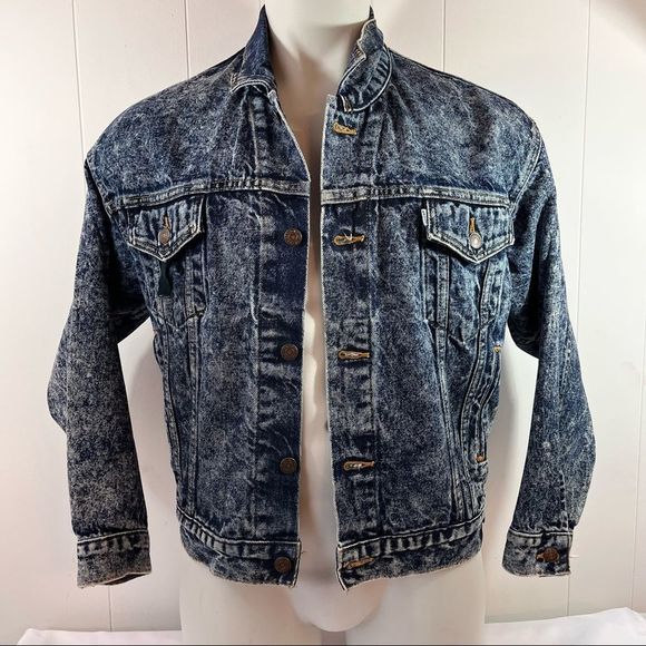 Levi's Jackets & Coats Vintage Levis Jean Jacket Mens Xs Dark Acid